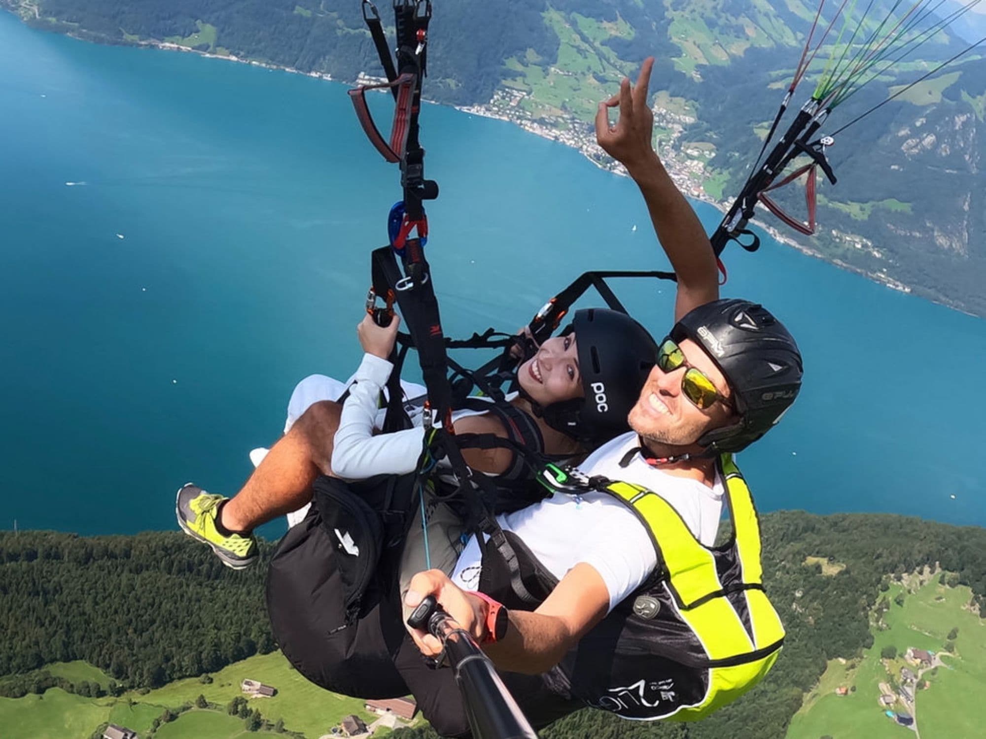 Paragliding Emmetten Lake Lucerne from Stans