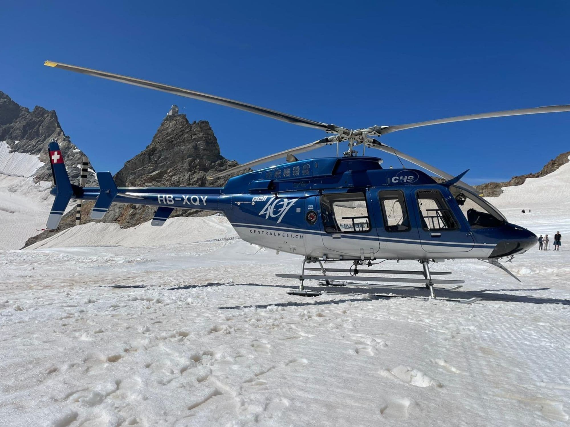 Helicopter Glacier Tour over Jungfraujoch with Glacier Landing starting from Buttwil