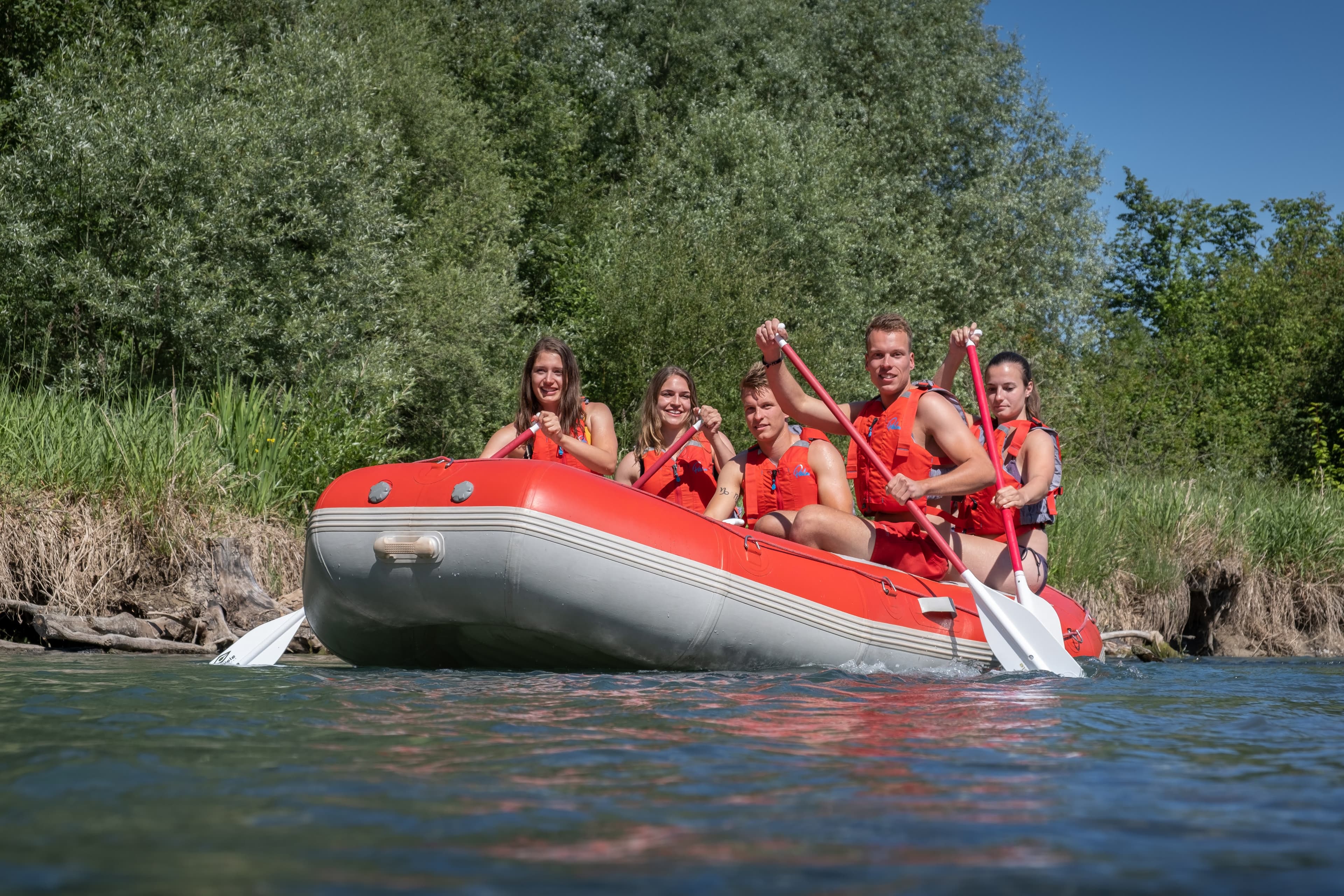 Rafting for 3-6 people: Rent a rubber dinghy