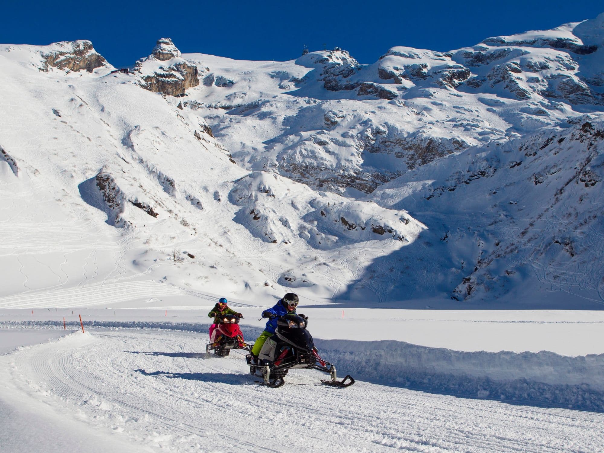 From Zurich: Day trip to Trübsee with Snowmobile Experience and to Lucerne
