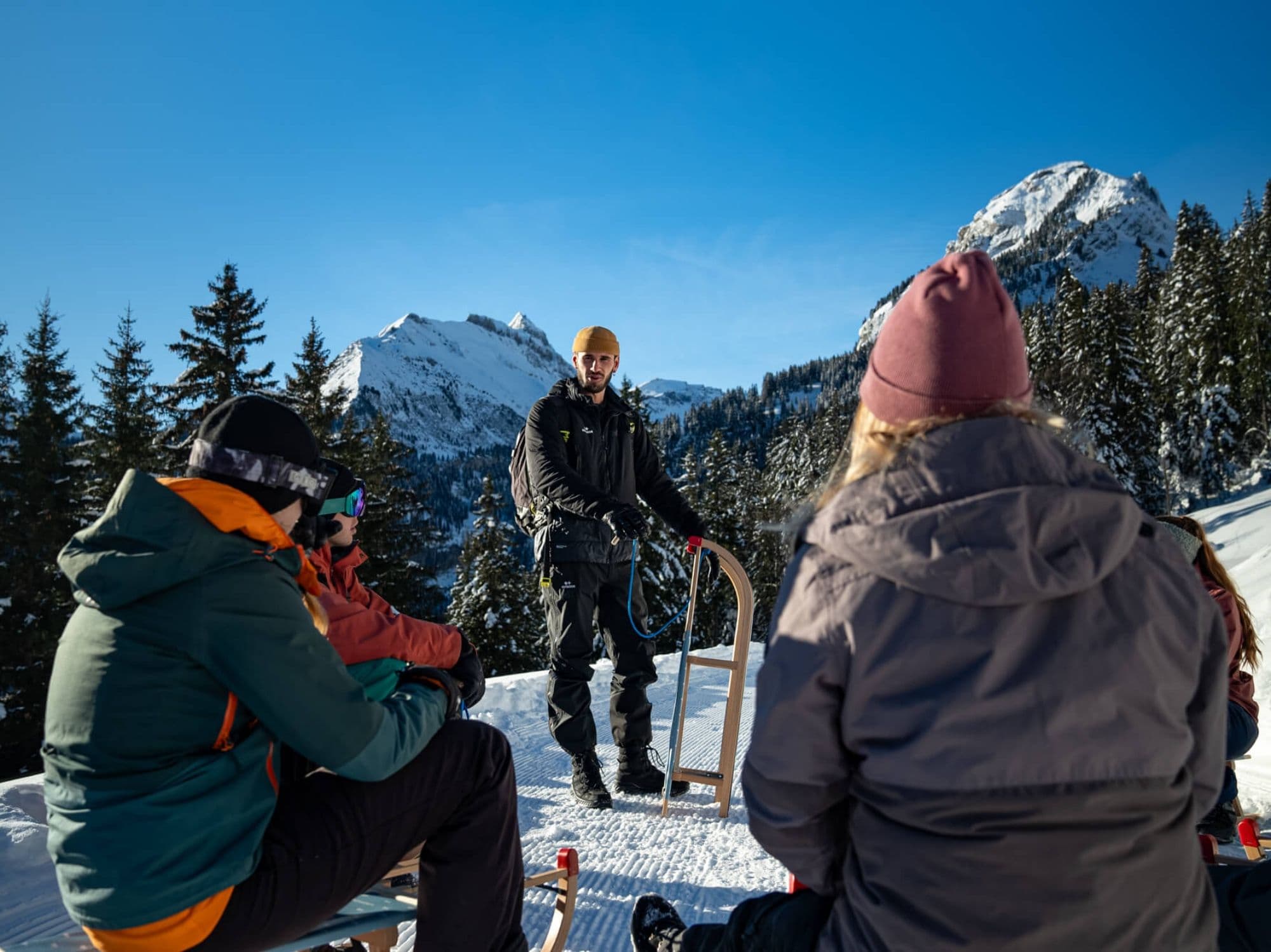Sledge guided tour from Interlaken