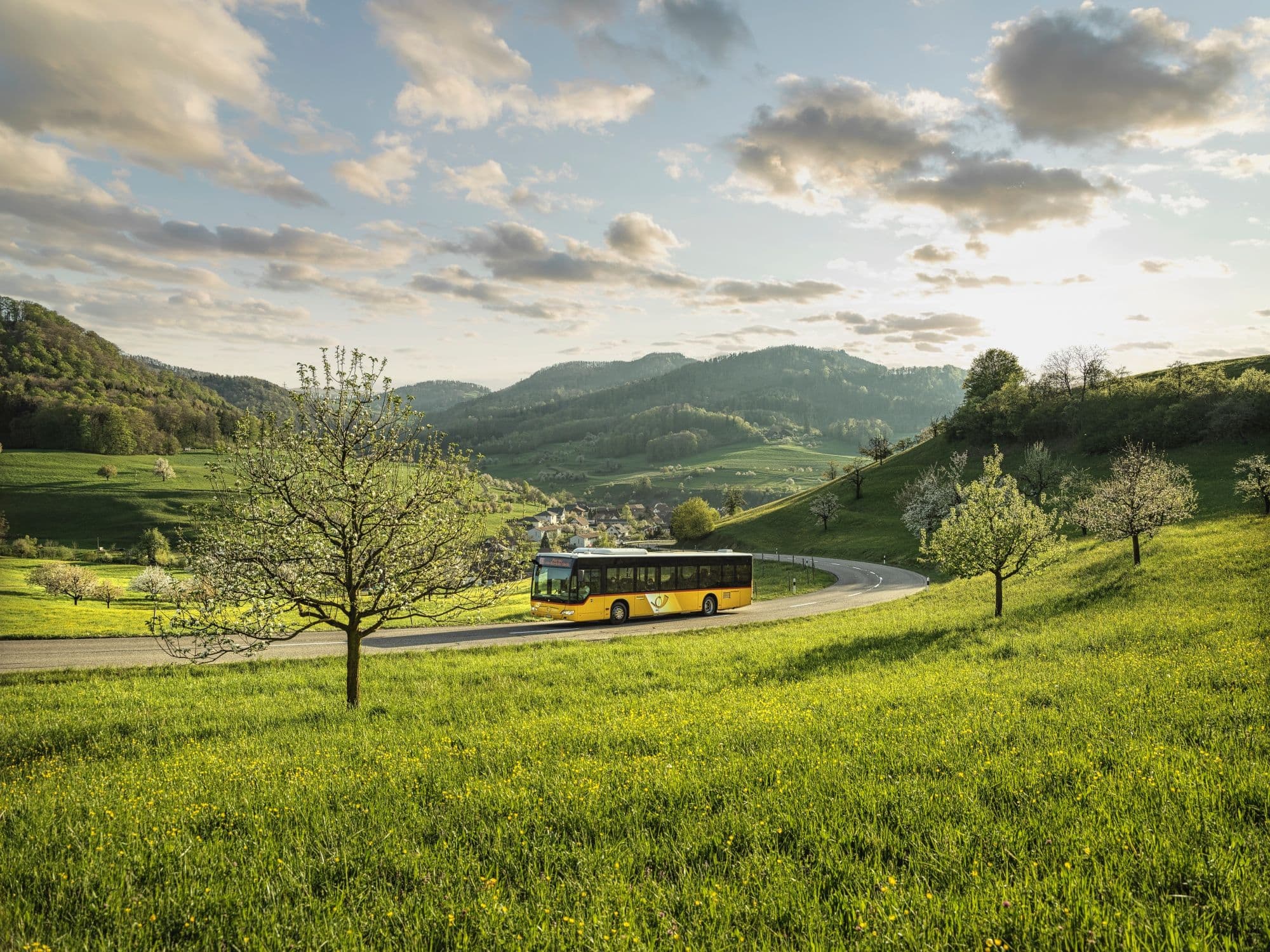 Jurapark Aargau PostAuto trip from Brugg to Aarau