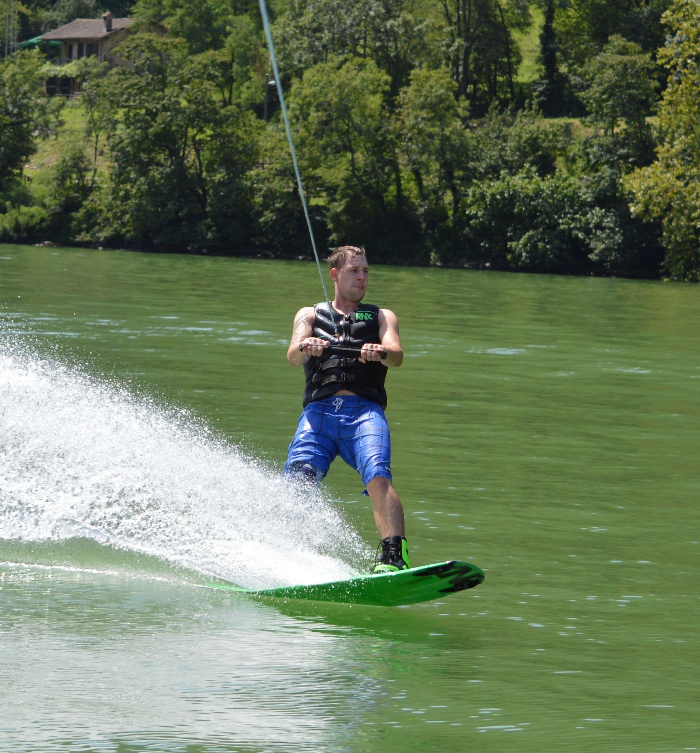 Public wakeboarding on Lake Constance (Bodensee)