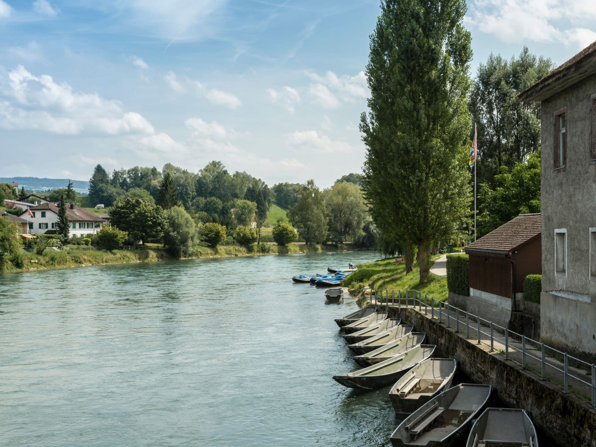Inflatable Boat Half-Day Reuss Tour from Mellingen to Gebenstorf