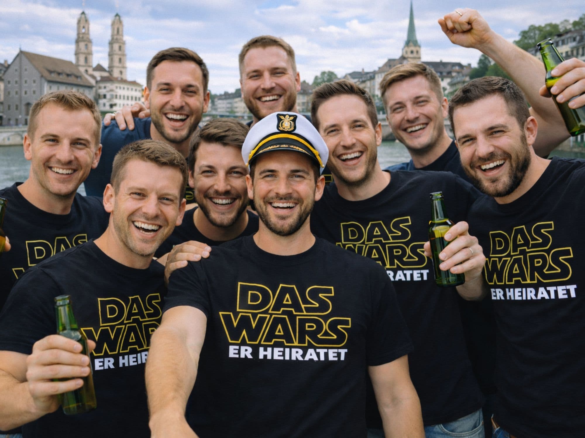 Polterchallenge "Hangover - Wolf Pack" across Zurich