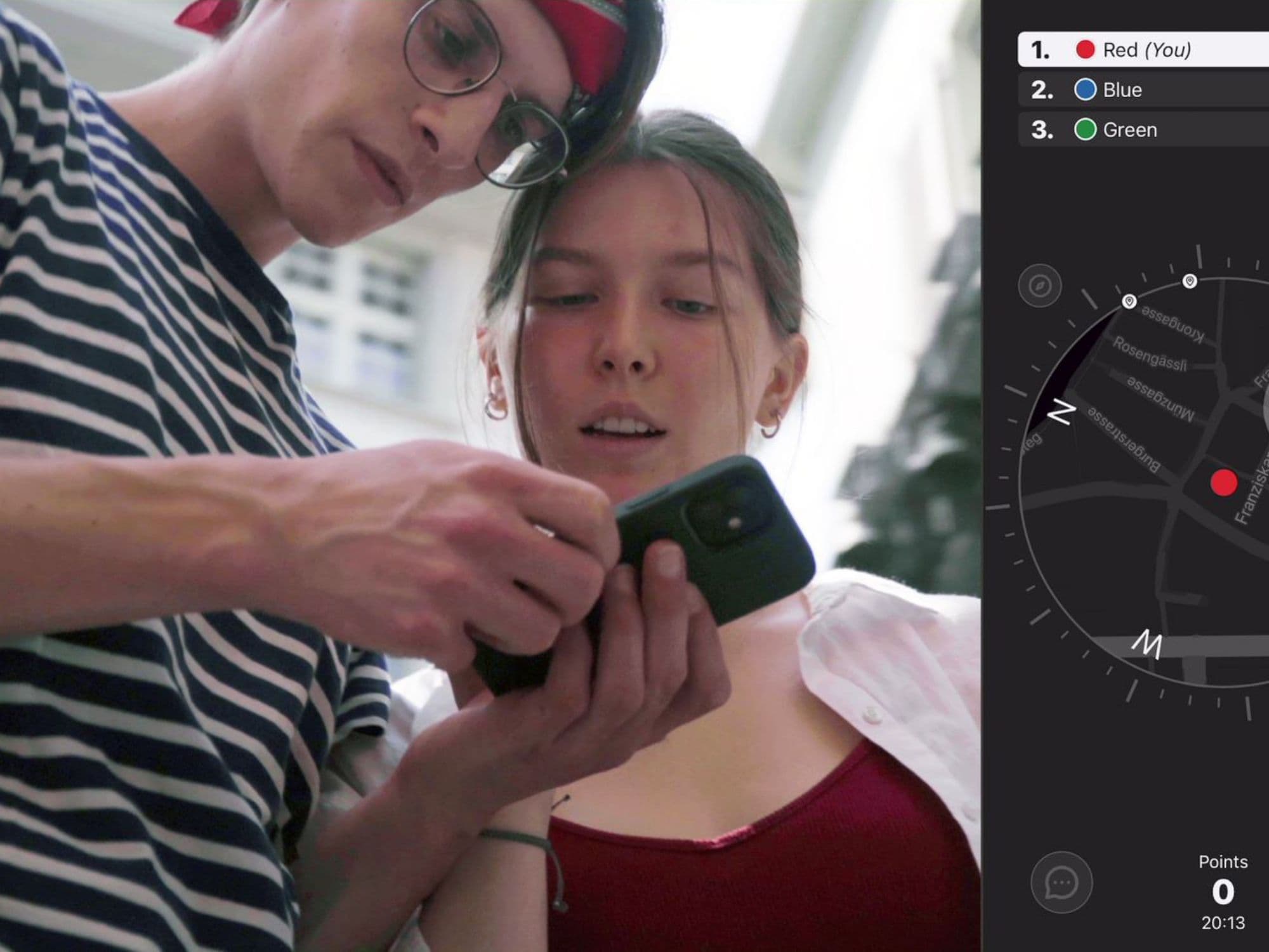 "Catch the Agent" GPS game for team events in Zurich