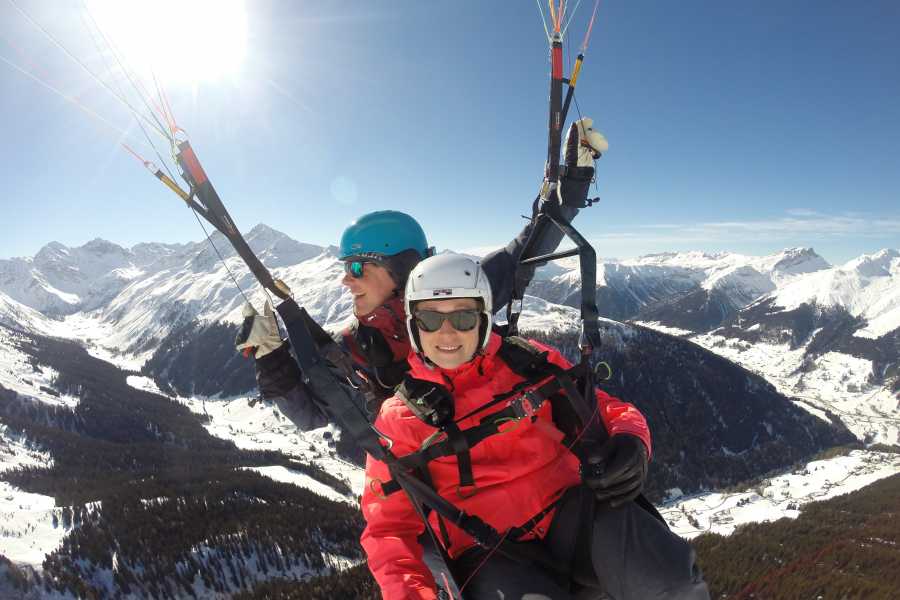 Klosters paragliding with private pilot half day