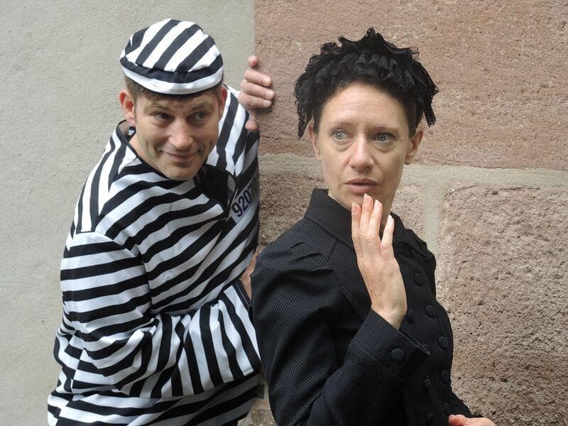 City tour Basel theatrical prison escapees