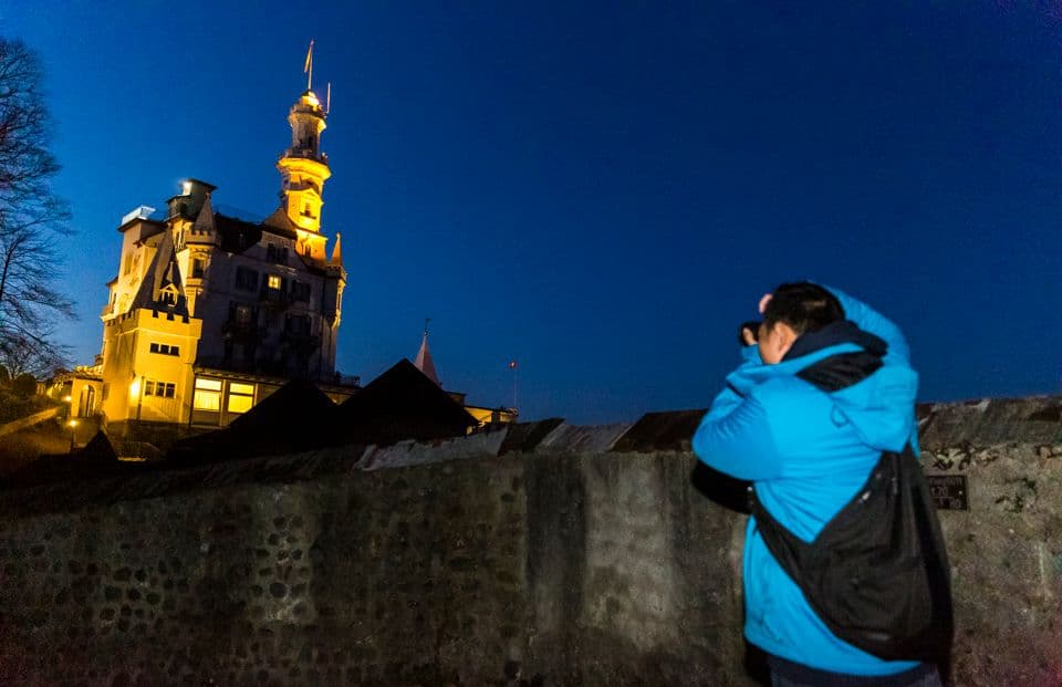 Photography course blue hour evening in Lucerne
