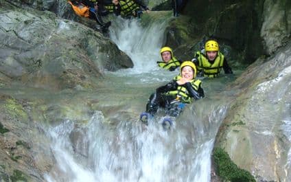 La Tine Canyoning in Chateau d'Oex