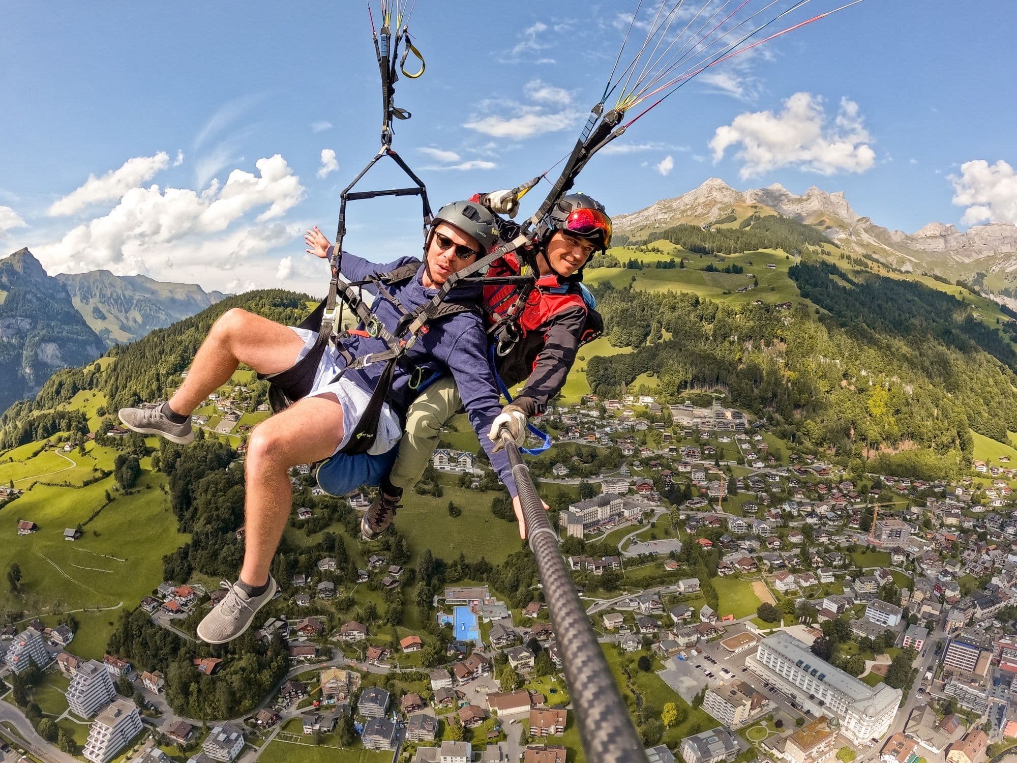 Tandem Paragliding Flight from Engelberg