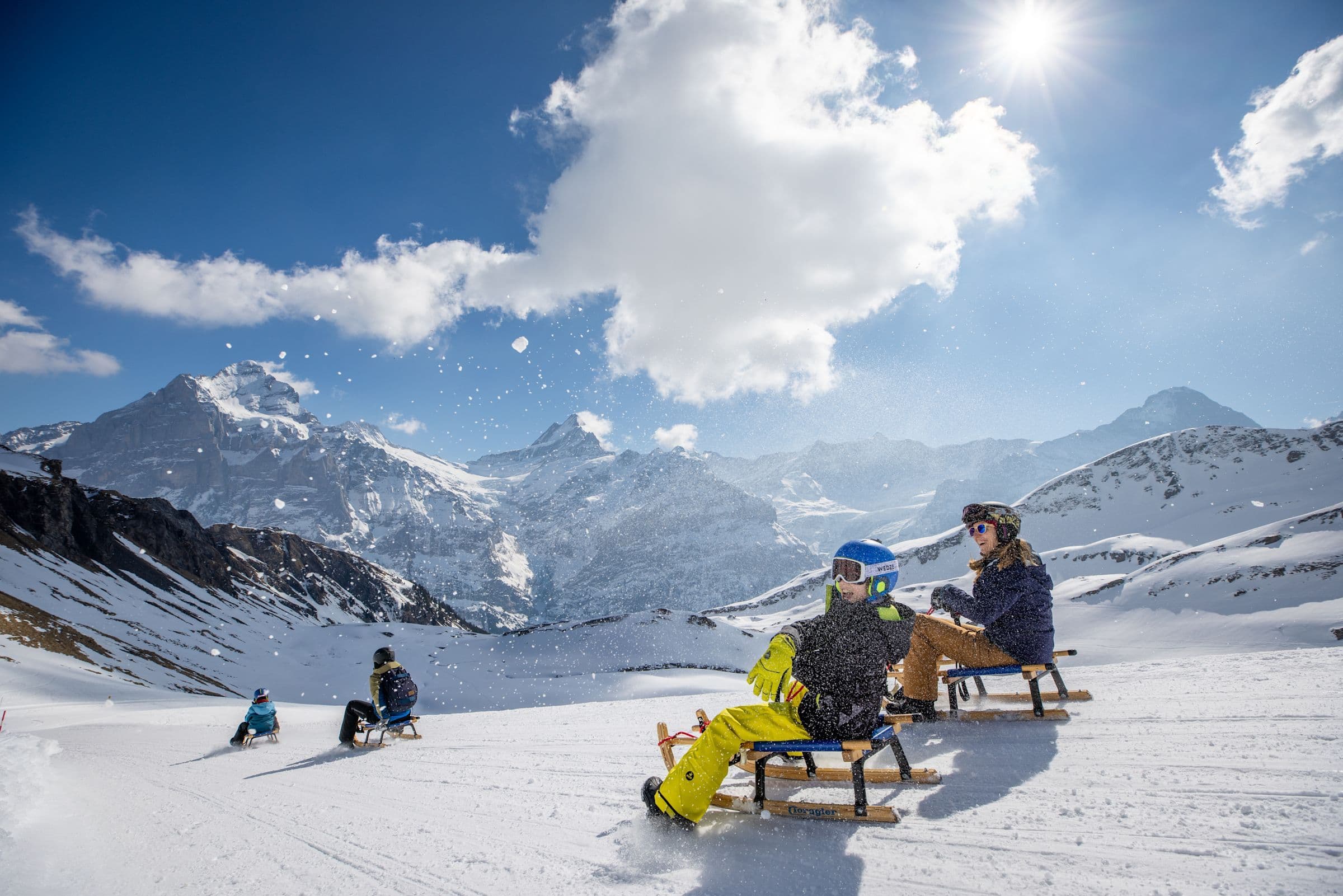 Bussalp sledging ticket from Grindelwald