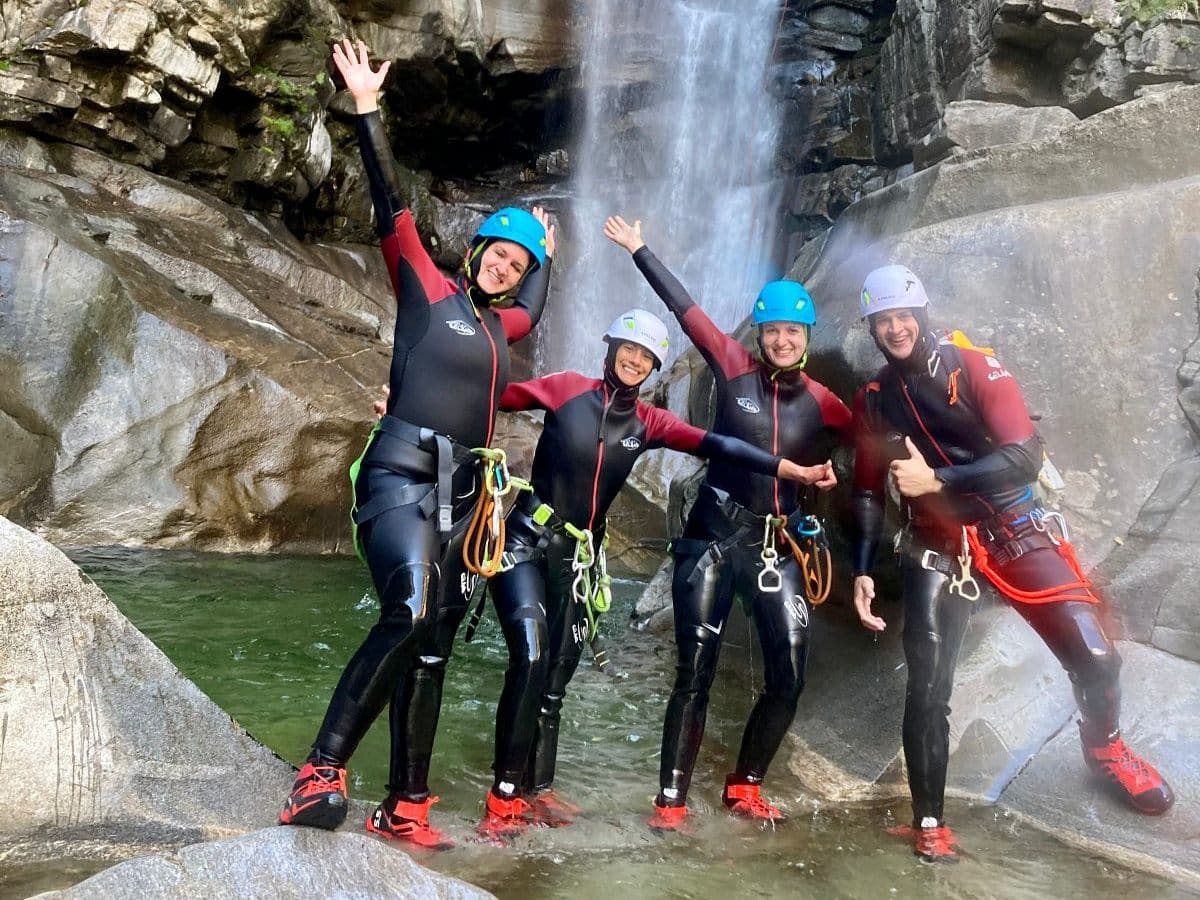 Iragna Gorge canyoning for beginners