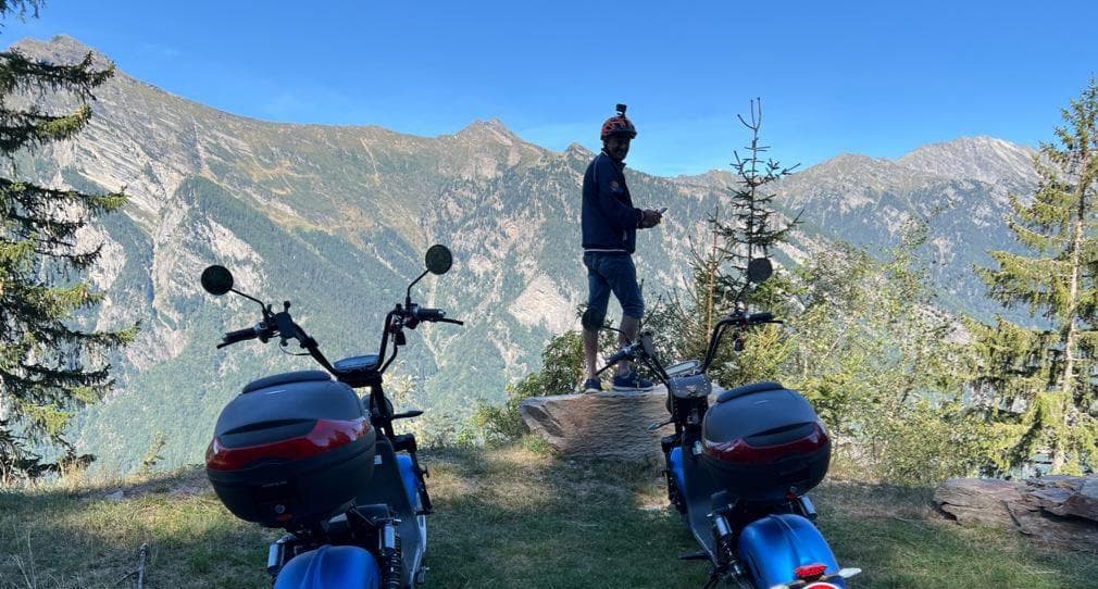 Fat Boy E-Scooter Tour Highland Adventure from Lostallo