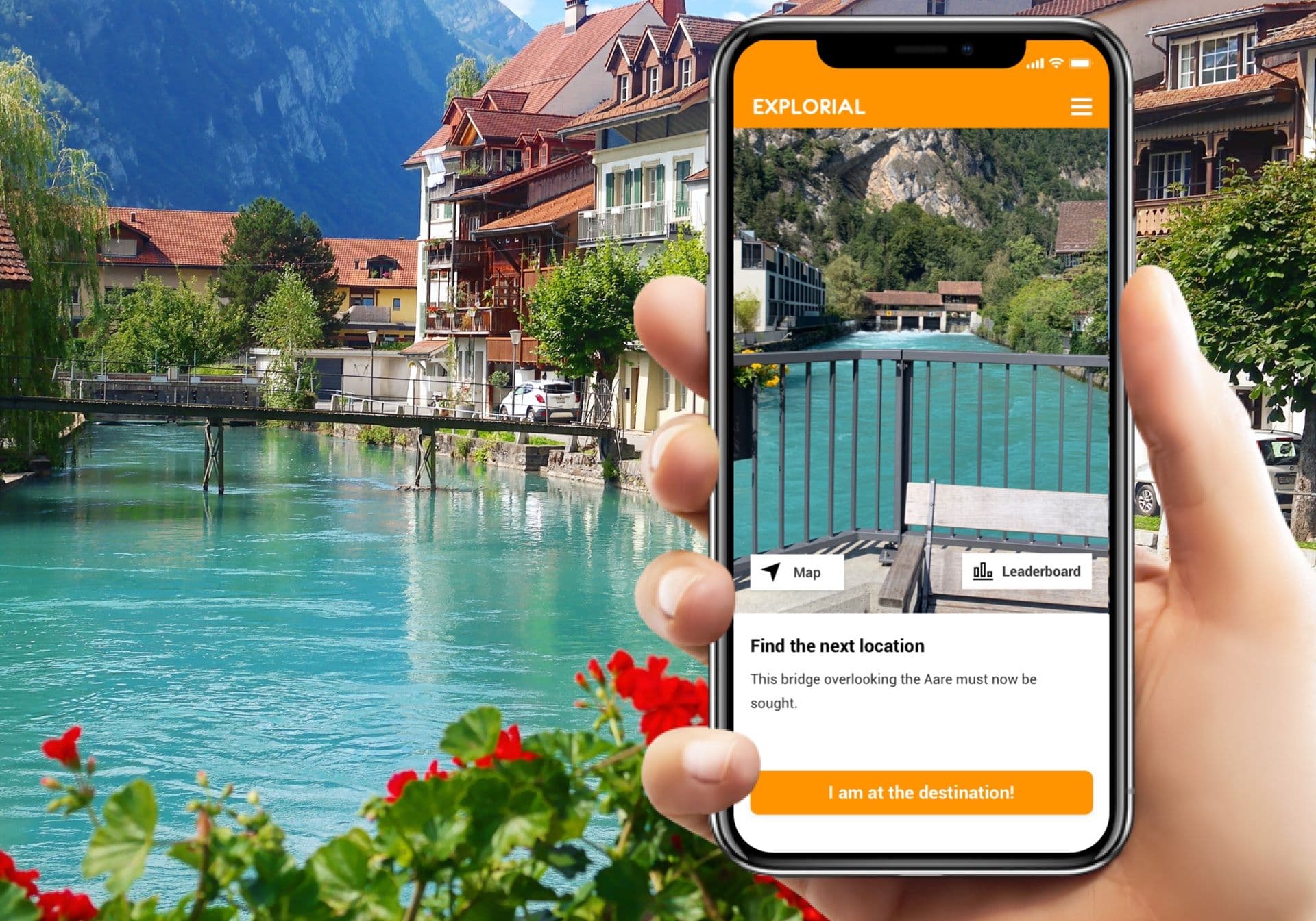 Interlaken interactive scavenger hunt with the smartphone