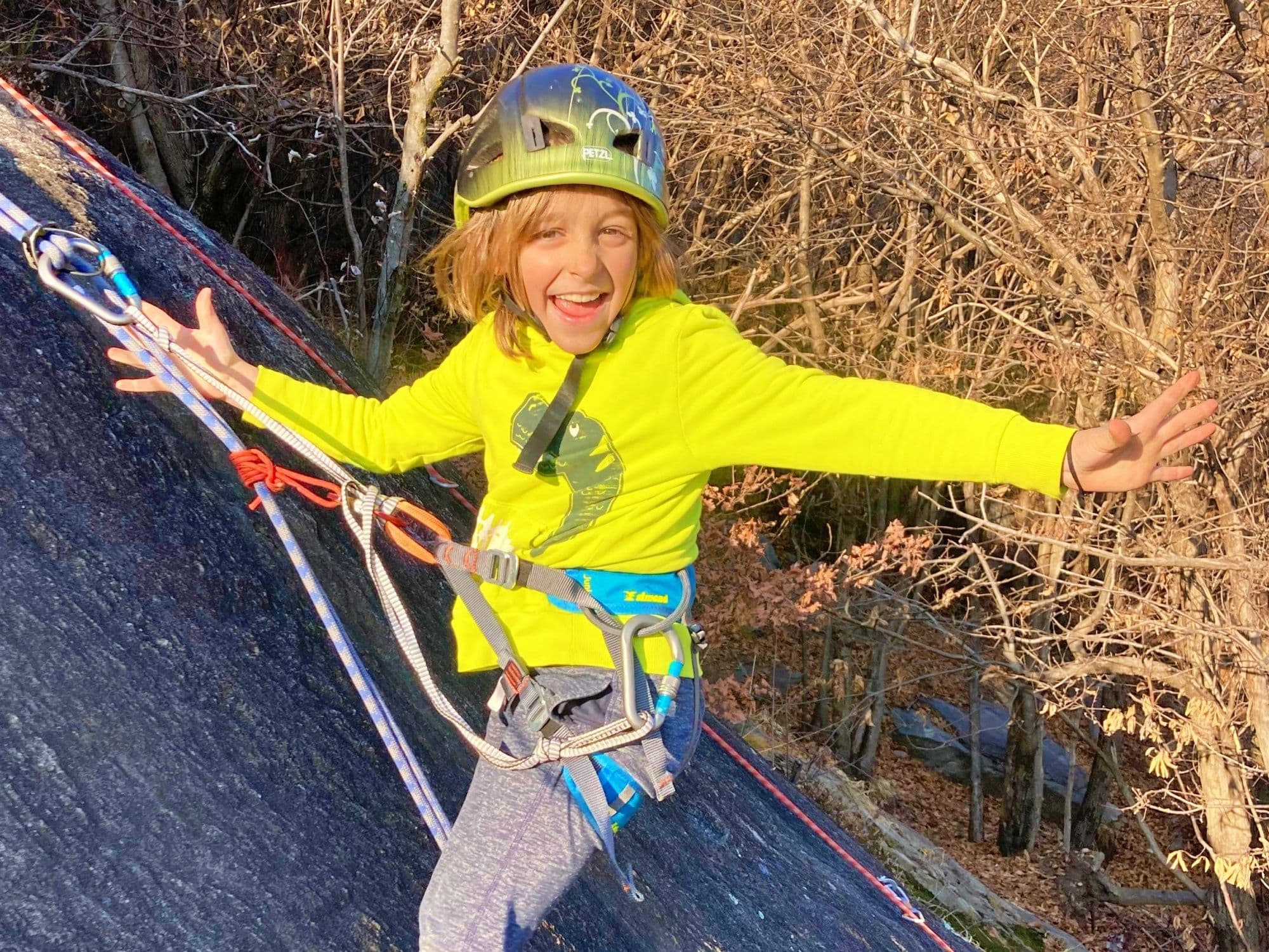 Climbing for families in Ticino