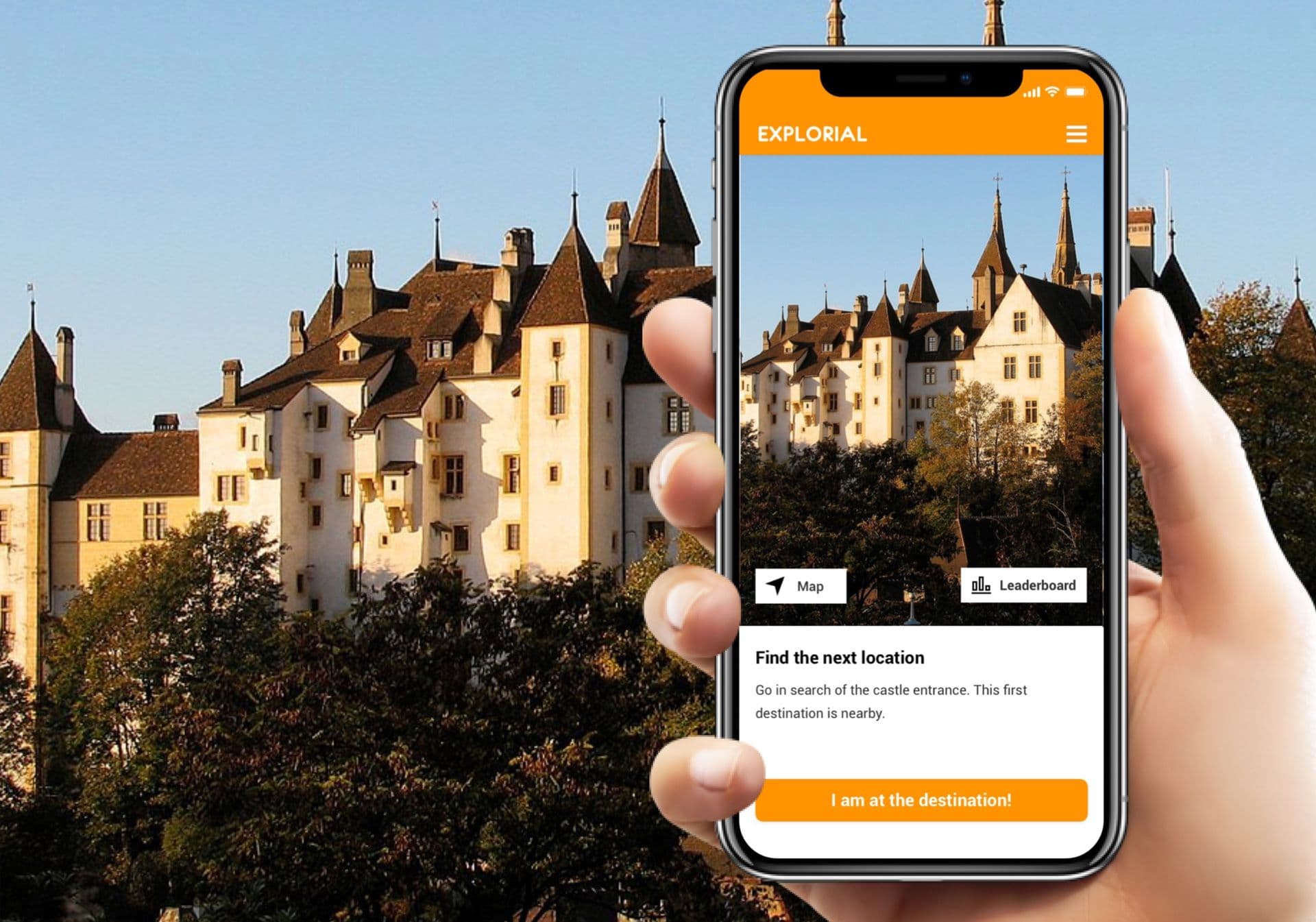 Neuchâtel interactive scavenger hunt with smartphone