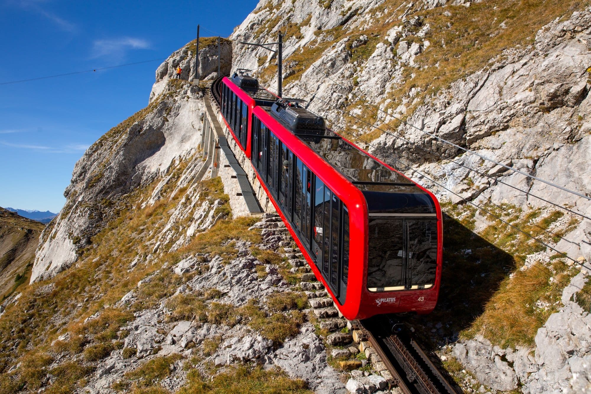Pilatus summer trip self-guided with cogwheel railway and cable car from/to Alpnachstad or Kriens