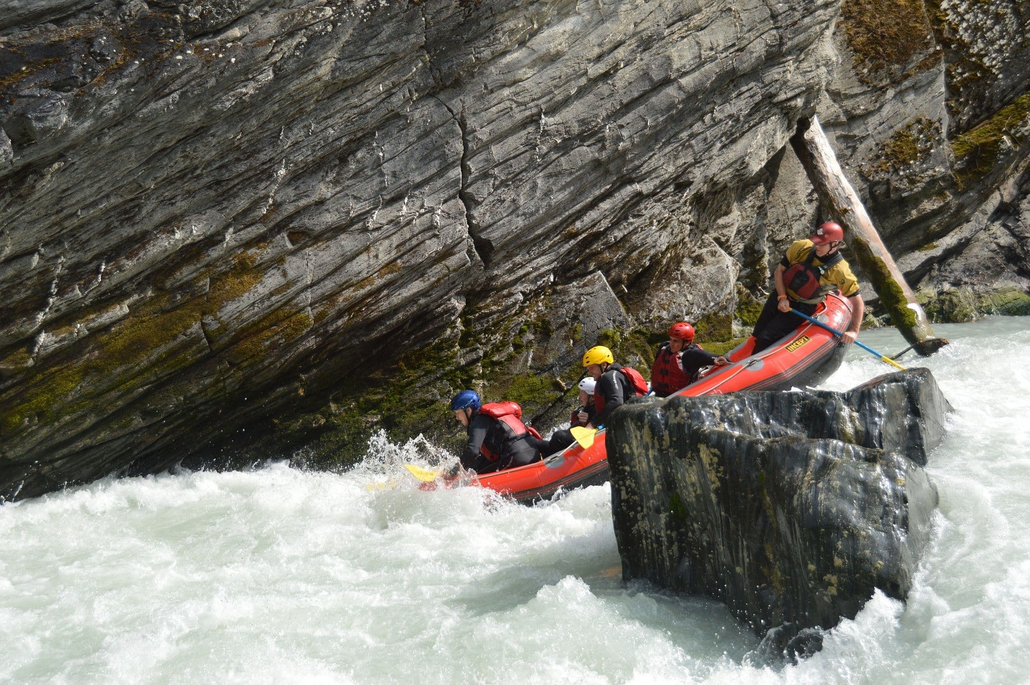 Scuol and Giarsun rafting on the Inn in the Engadin incl. BBQ
