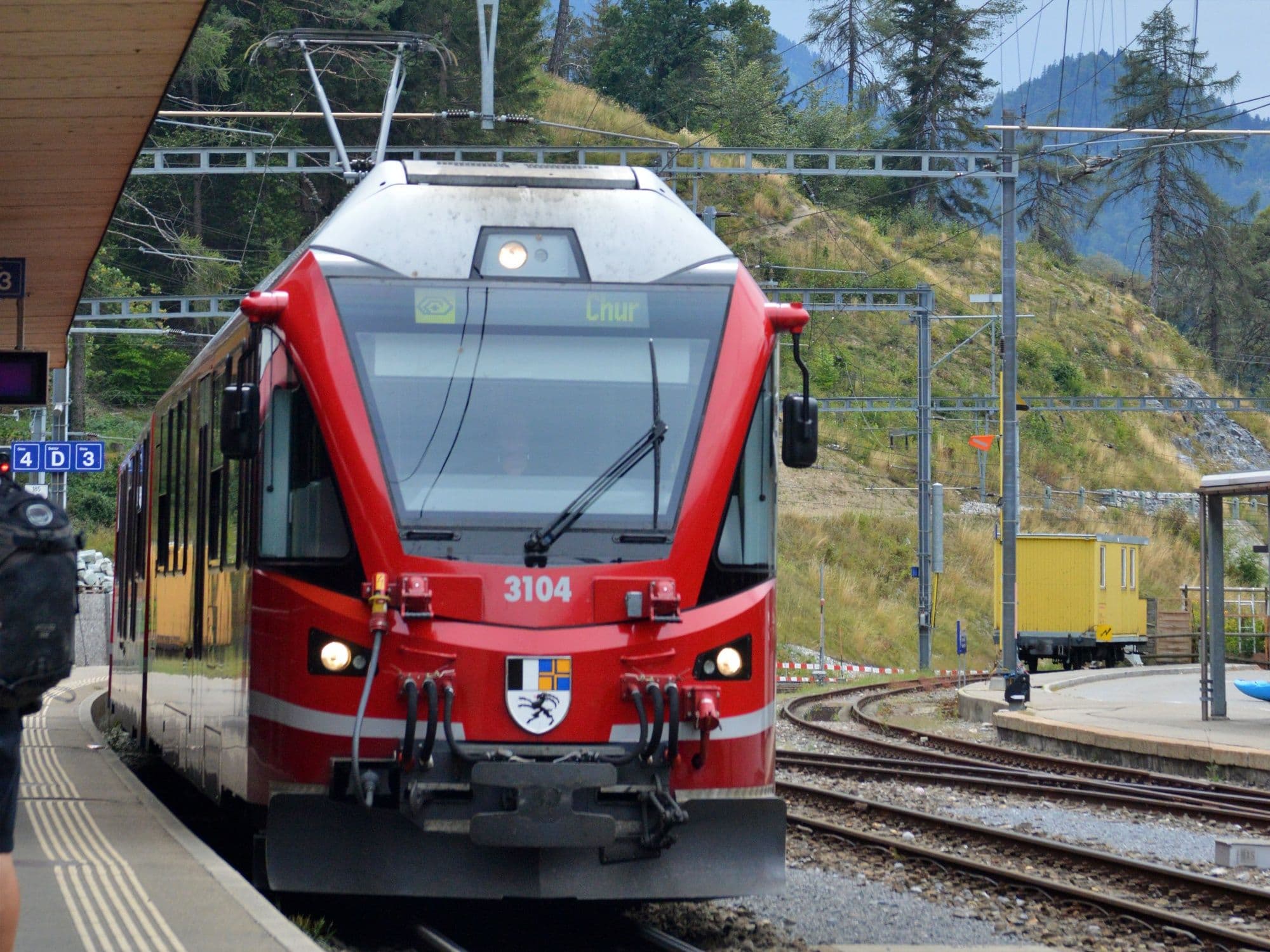 Train ticket between Chur and Davos via Filisur