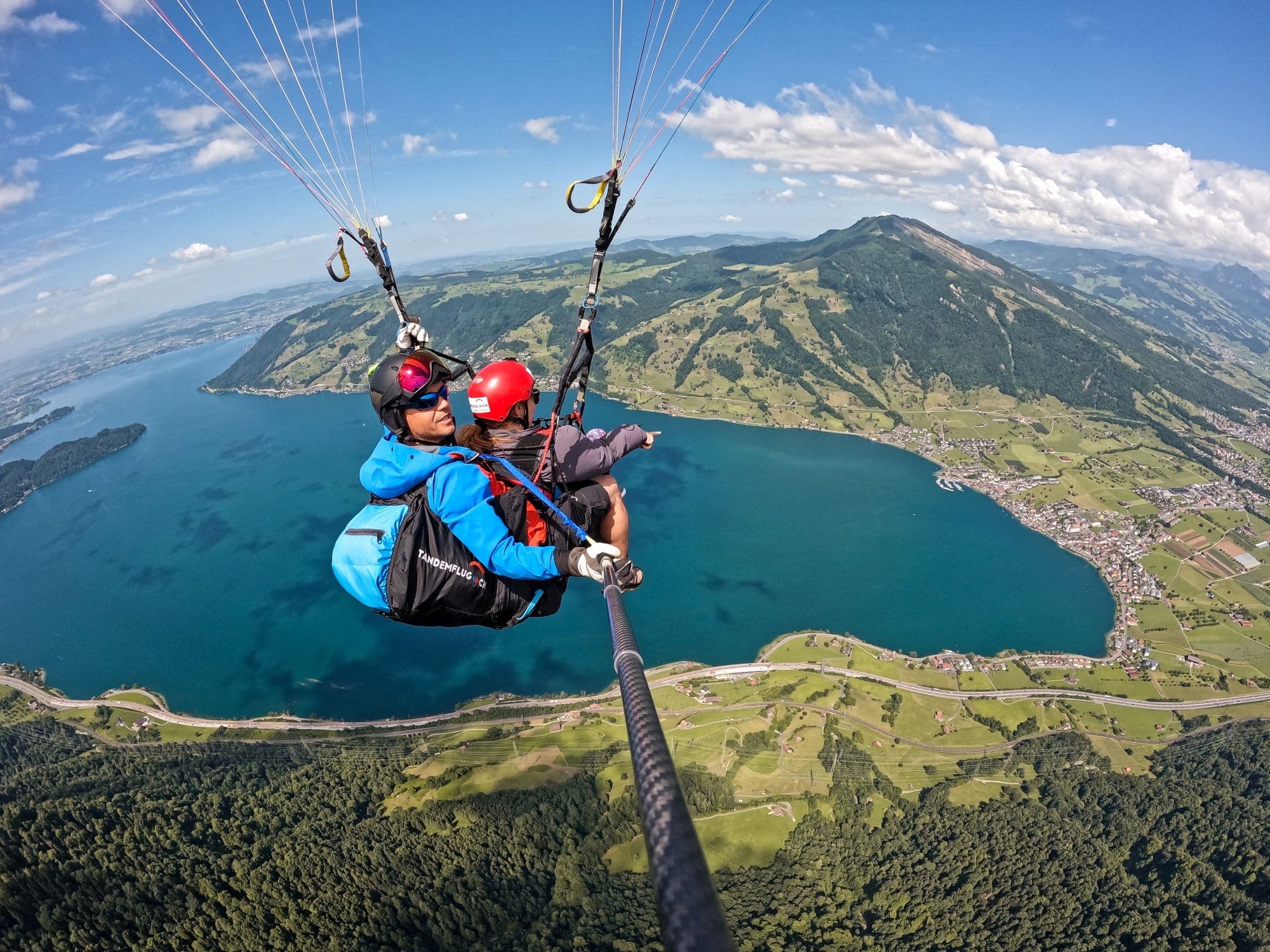 Rigi Paragliding Tandem Flight from Arth-Goldau