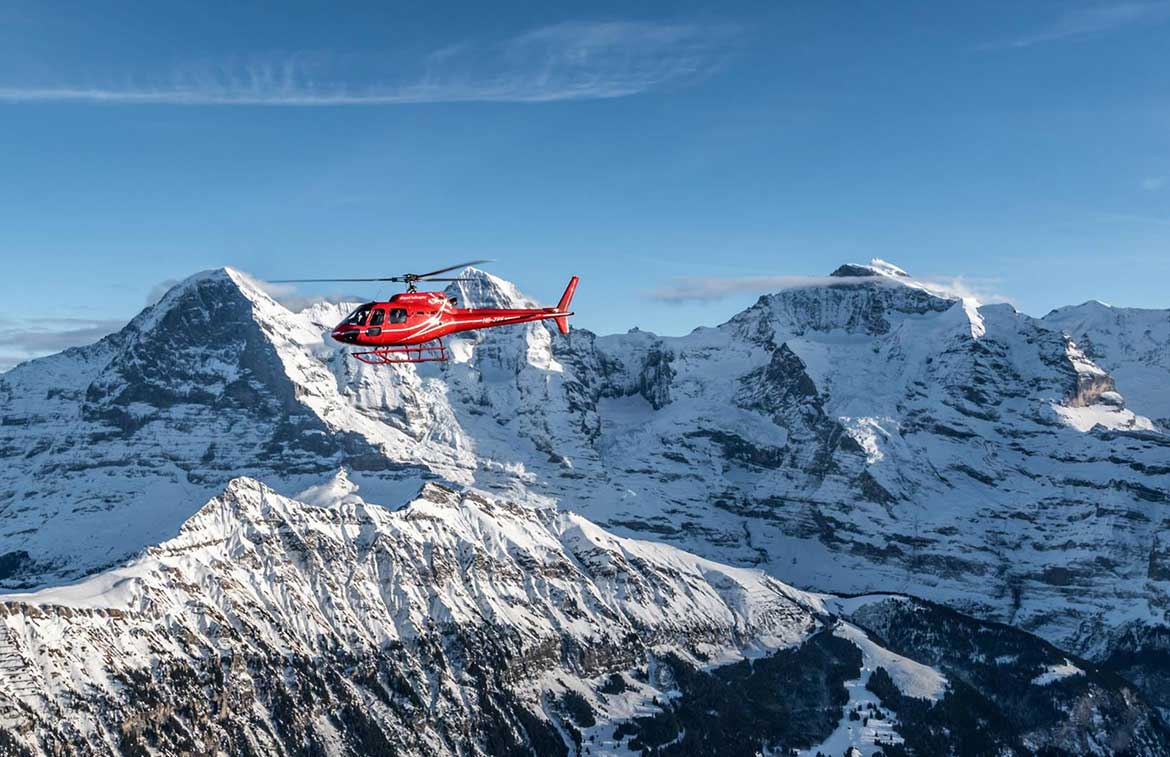 Lucerne, Jungfrau and Emmental scenic helicopter flight 60 minutes
