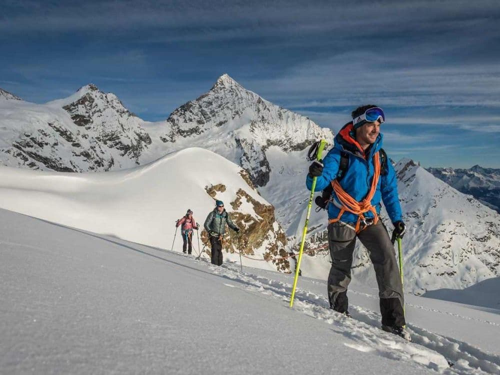 Pfluwe Alphubel 2-day ski tour private from Zermatt