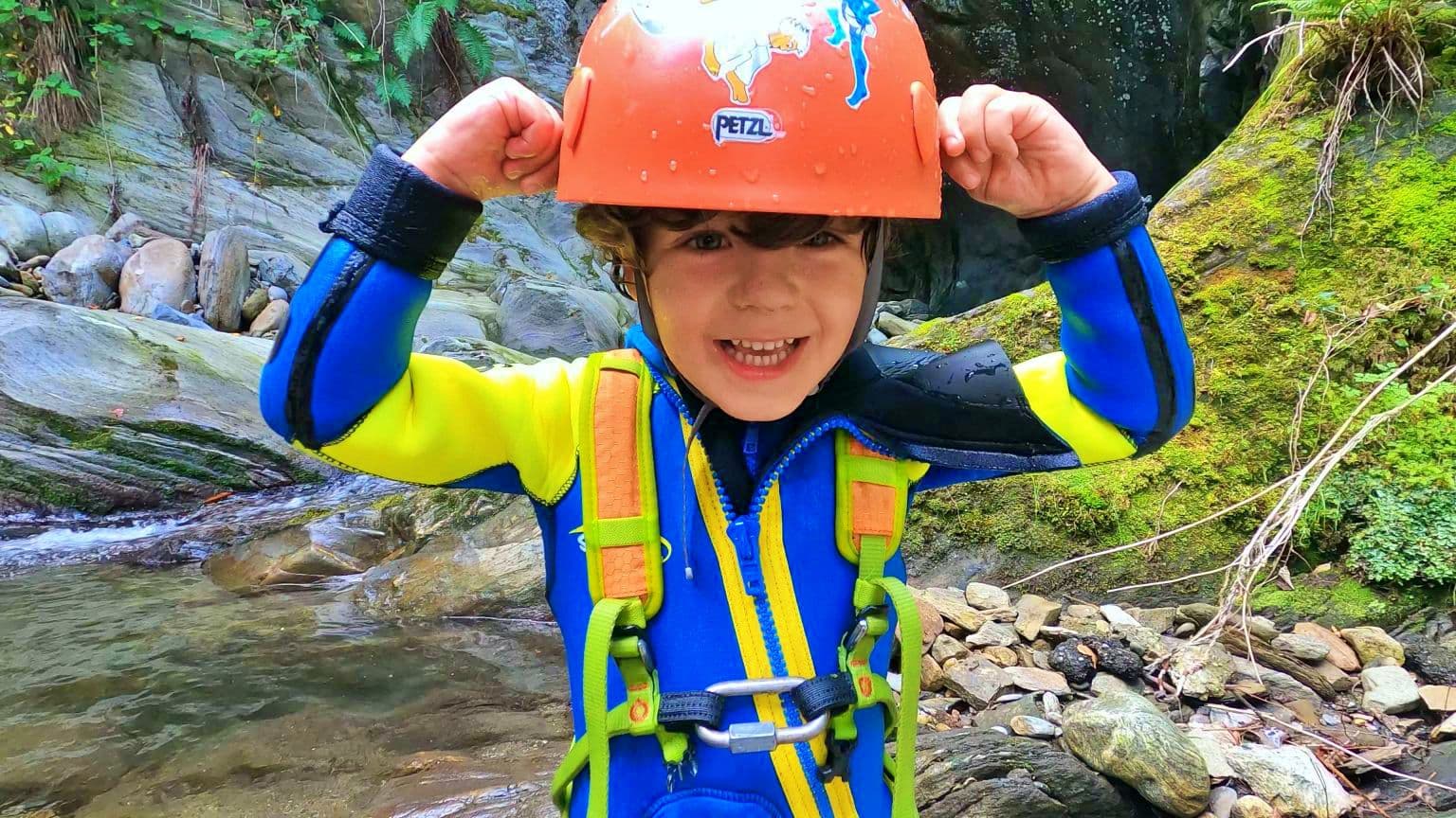 Vira gorge canyoning for families