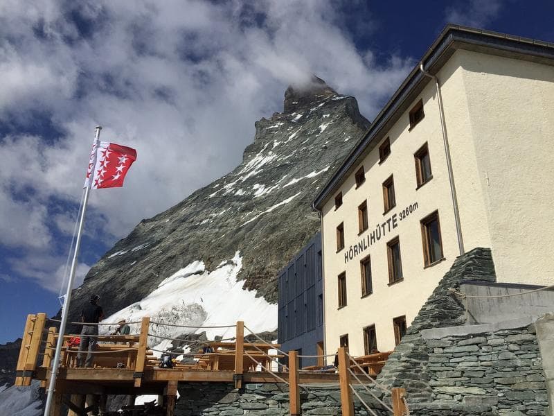 Hike to the Hörnli hut from Schwarzsee Zermatt