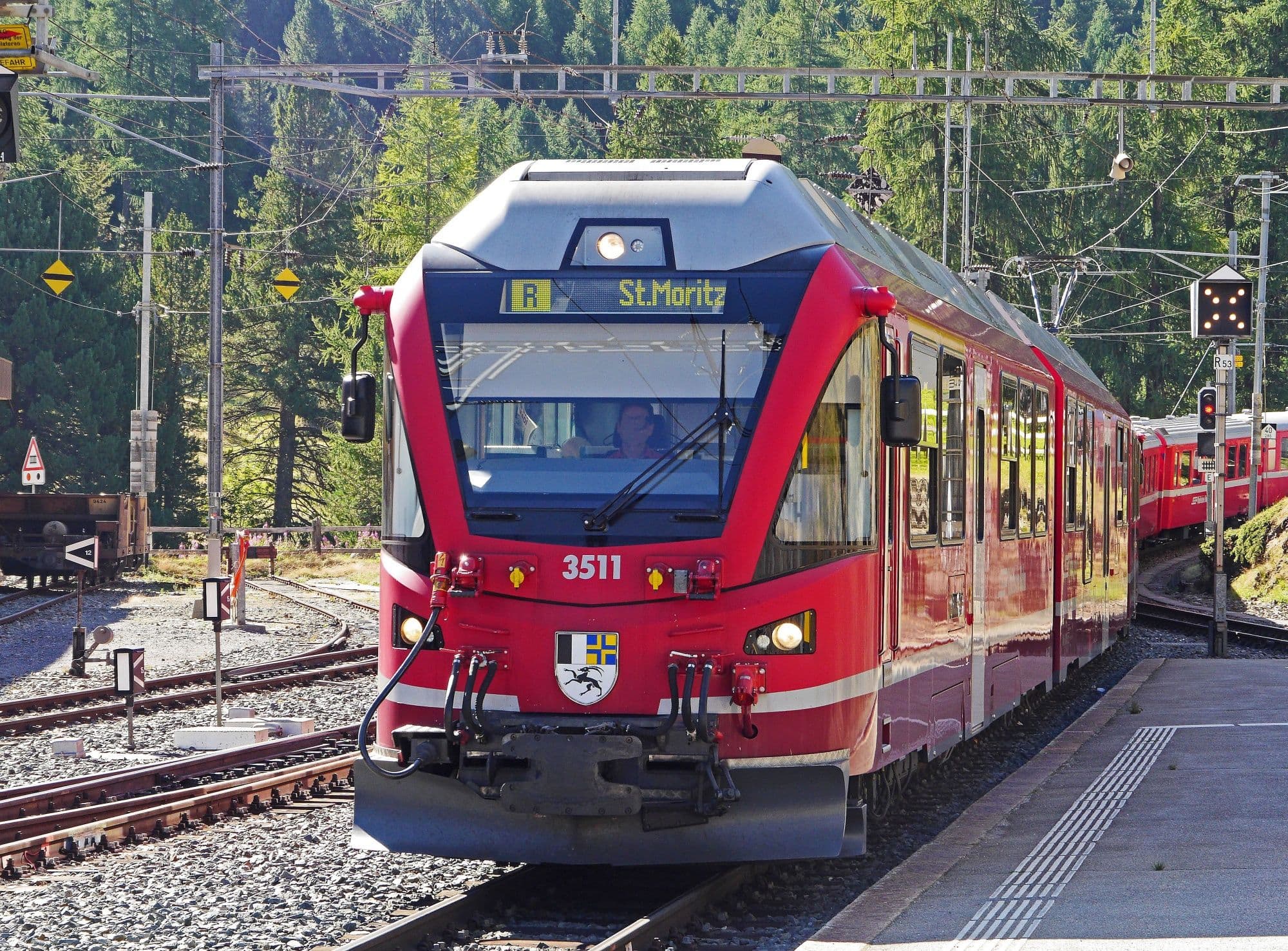 Train ticket between Chur and St. Moritz