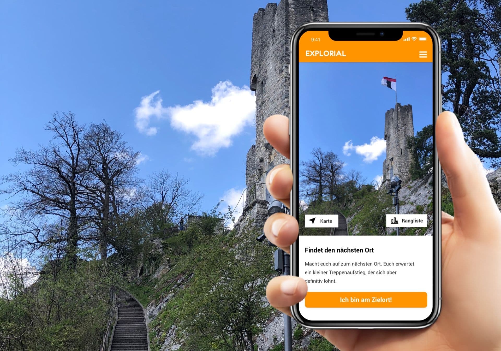 Baden interactive scavenger hunt with the smartphone