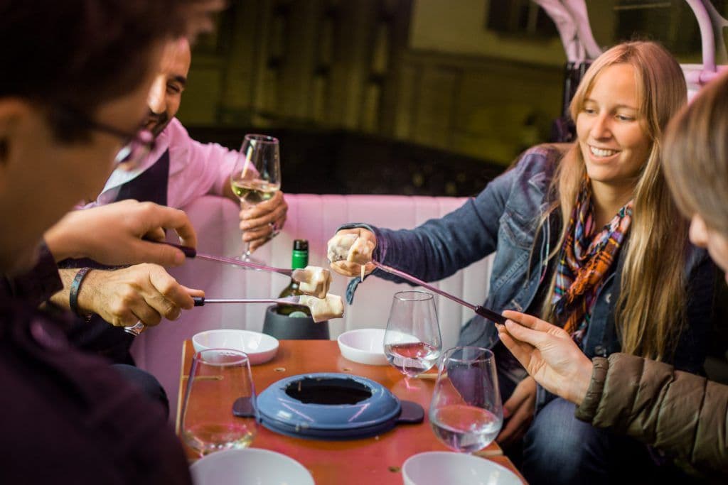 Fondue tuk round trip in Zurich