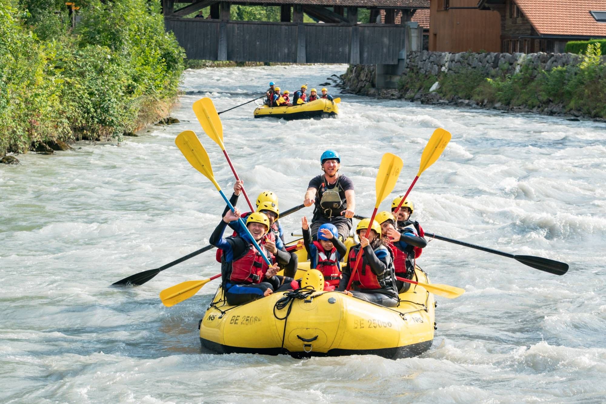 Lütschine rafting for families from Interlaken