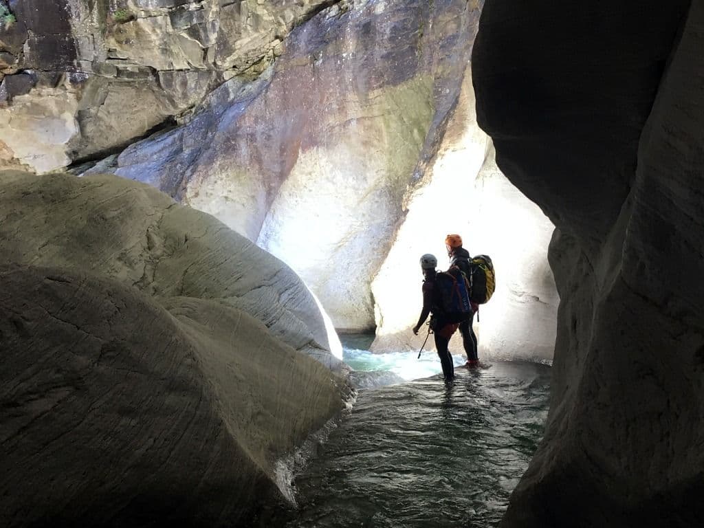 Lodrino gorge canyoning for experts half day