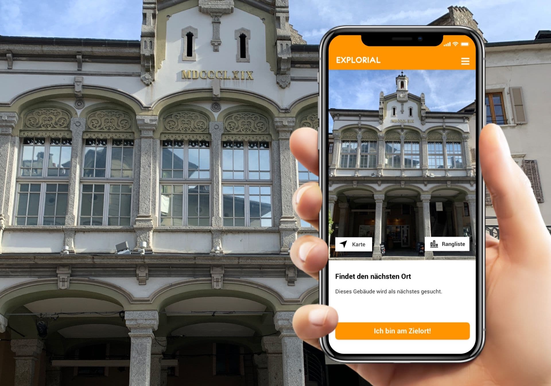 Sion interactive scavenger hunt with smartphone
