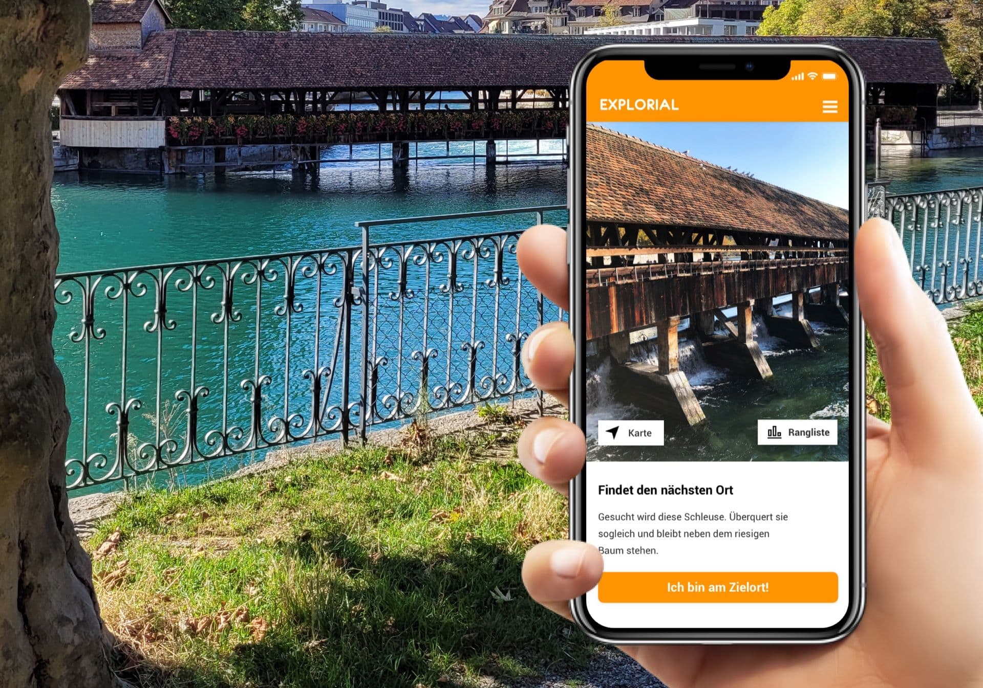 Thun interactive scavenger hunt with smartphone